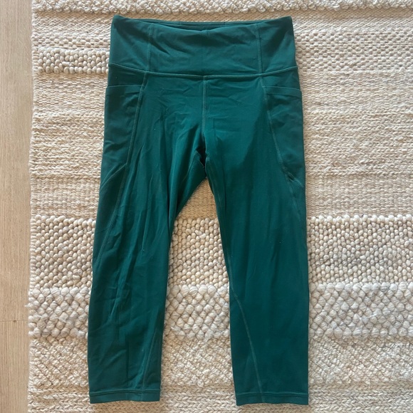 ATHLETA cropped green leggings - Picture 1 of 3
